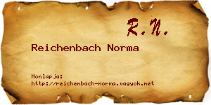 Reichenbach Norma névjegykártya